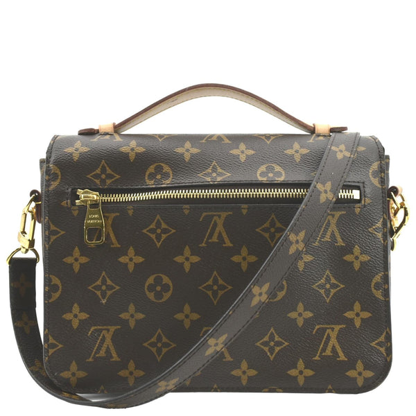 LOUIS VUITTON Metis Pochette Monogram Canvas Crossbody Bag Brown