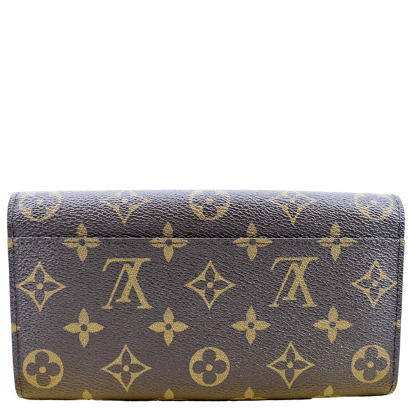 LOUIS VUITTON Sarah Evasion Monogram Canvas Wallet Brown