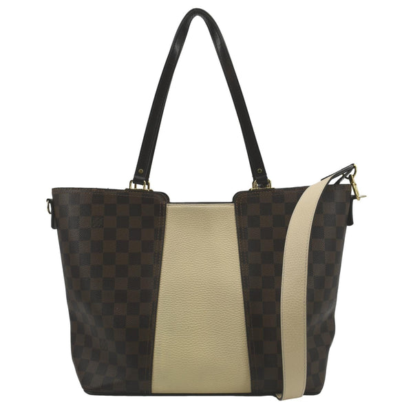 LOUIS VUITTON Jersey Damier Ebene Shoulder Bag Creme