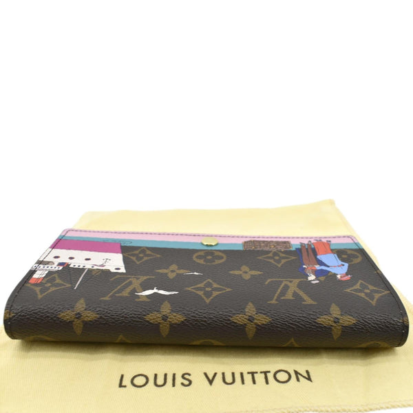 LOUIS VUITTON Sarah Evasion Monogram Canvas Wallet Brown