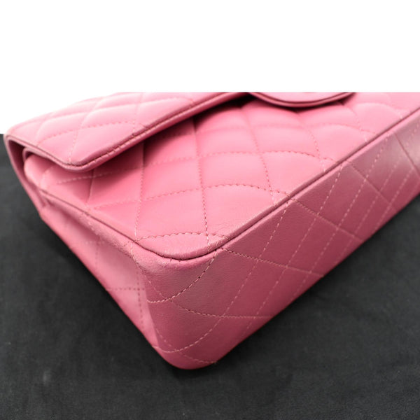 Chanel Classic Medium Double Flap Leather Shoulder Bag - Bottom Left Corner