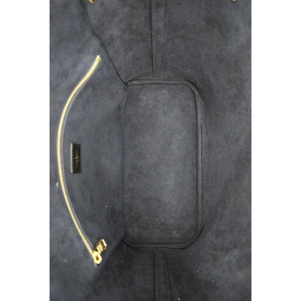 LOUIS VUITTON Neverfull MM Monogram Empreinte Tote Bag Black