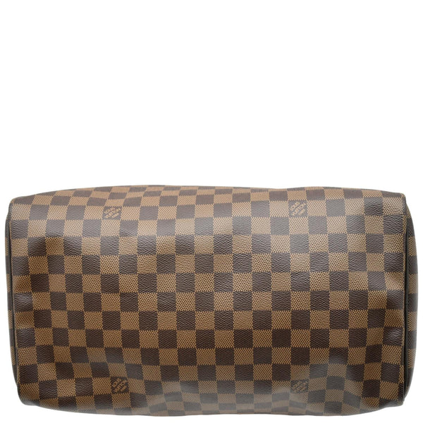 LOUIS VUITTON Speedy 35 Damier Ebene Satchel Bag Brown