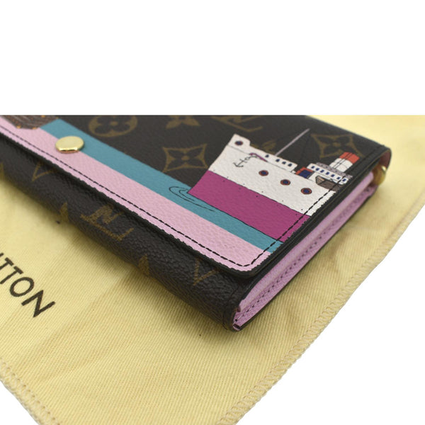 LOUIS VUITTON Sarah Evasion Monogram Canvas Wallet Brown