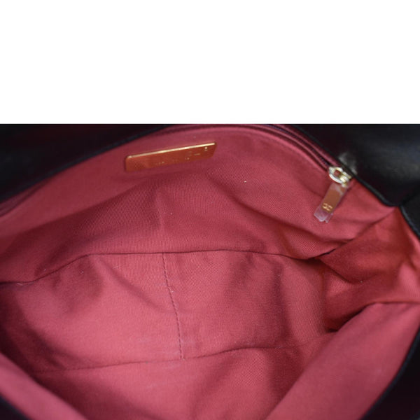 CHANEL 19 Small Flap Quilted Lambskin Leather Shoulder Bag Black - Final Sale