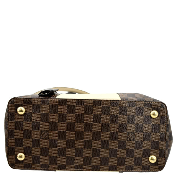 LOUIS VUITTON Jersey Damier Ebene Shoulder Bag Creme
