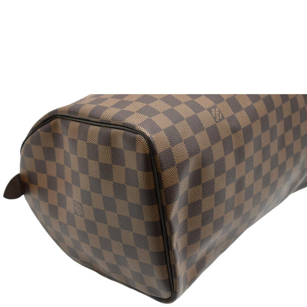 LOUIS VUITTON Speedy 35 Damier Ebene Satchel Bag Brown