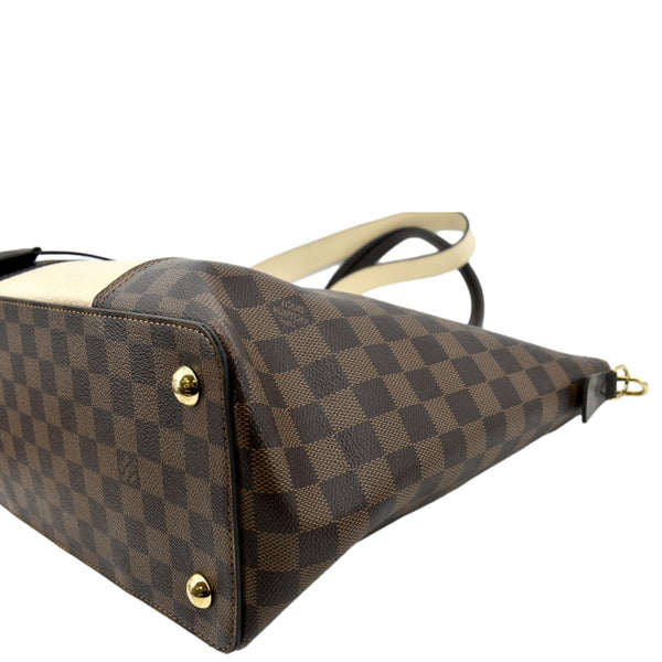 LOUIS VUITTON Jersey Damier Ebene Shoulder Bag Creme