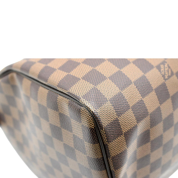 LOUIS VUITTON Speedy 35 Damier Ebene Satchel Bag Brown