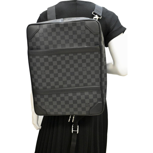 Louis Vuitton Damier Graphite Briefcase Backpack Bag - Full View