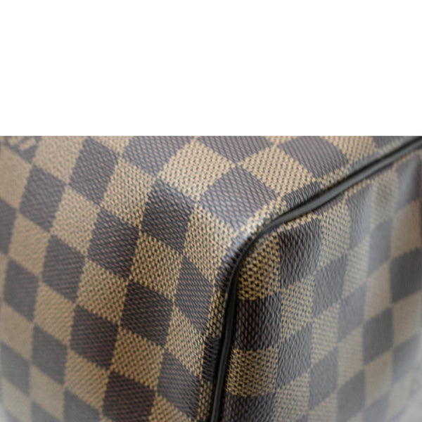 LOUIS VUITTON Speedy 35 Damier Ebene Satchel Bag Brown