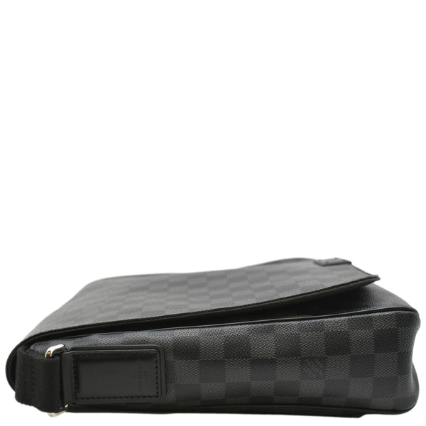 Louis Vuitton District MM Damier Graphite Messenger Bag - Left Side