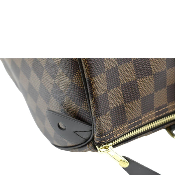 LOUIS VUITTON Speedy 35 Damier Ebene Satchel Bag Brown