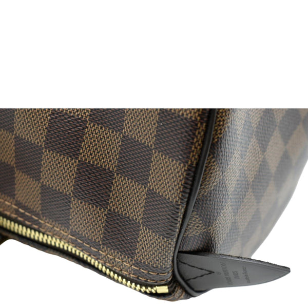 LOUIS VUITTON Speedy 35 Damier Ebene Satchel Bag Brown