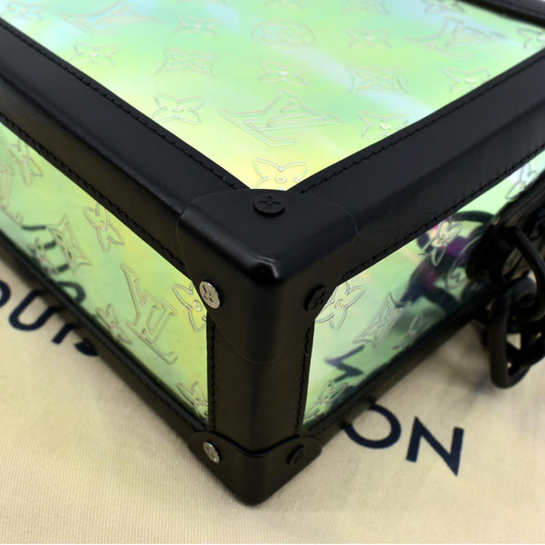 LOUIS VUITTON Soft Trunk Monogram Prism Shoulder Bag Black