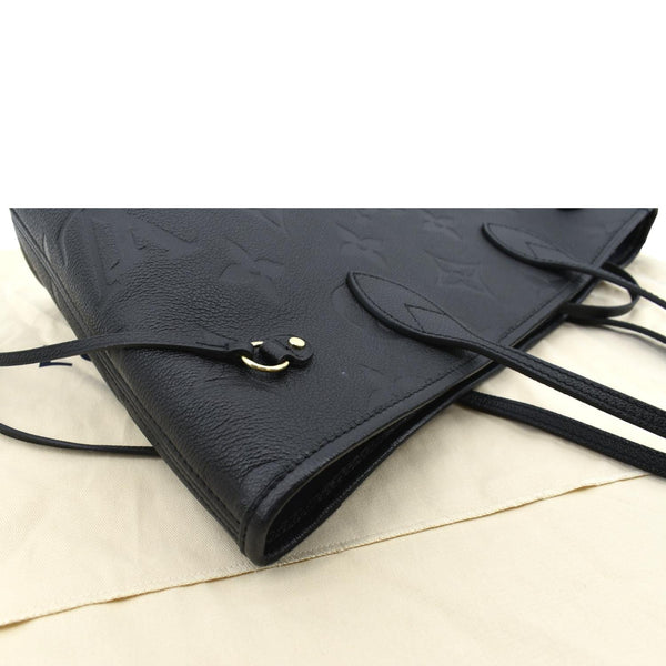LOUIS VUITTON Neverfull MM Monogram Empreinte Tote Bag Black