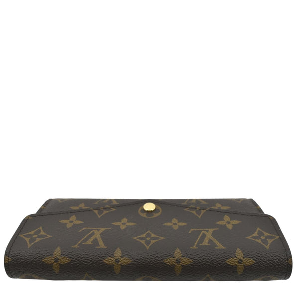 LOUIS VUITTON Sarah Monogram Canvas Wallet Brown