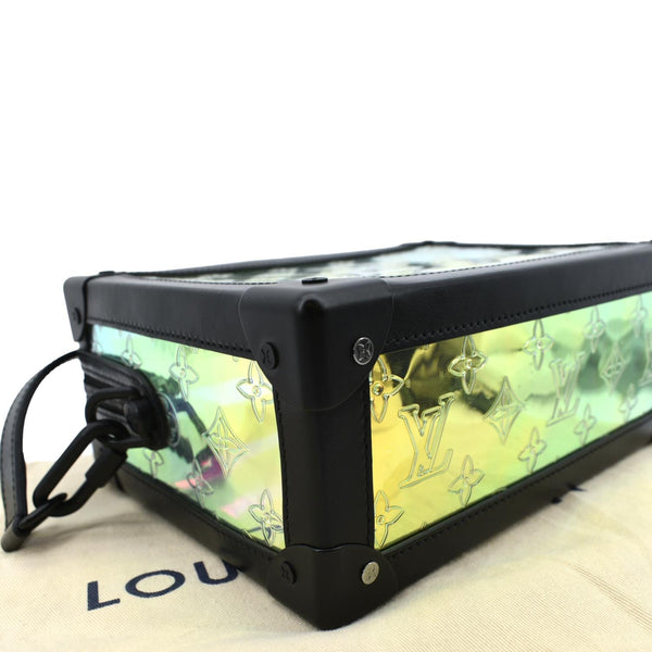 LOUIS VUITTON Soft Trunk Monogram Prism Shoulder Bag Black