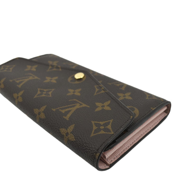 LOUIS VUITTON Sarah Monogram Canvas Wallet Brown