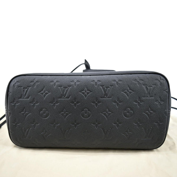 LOUIS VUITTON Neverfull MM Monogram Empreinte Tote Bag Black