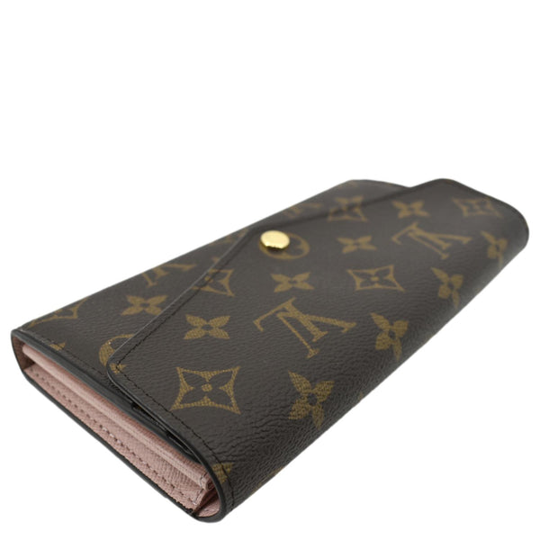 LOUIS VUITTON Sarah Monogram Canvas Wallet Brown