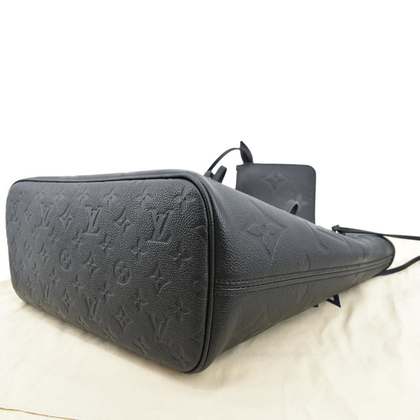 LOUIS VUITTON Neverfull MM Monogram Empreinte Tote Bag Black