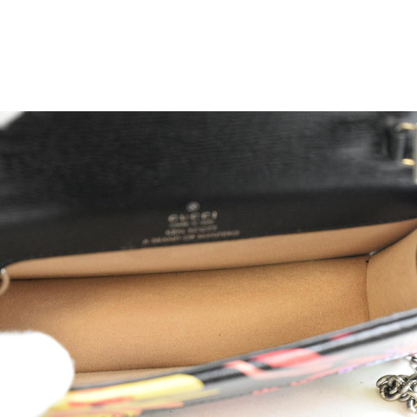 GUCCI Ken Scott Dionysus Printed Leather Shoulder Bag Multicolor