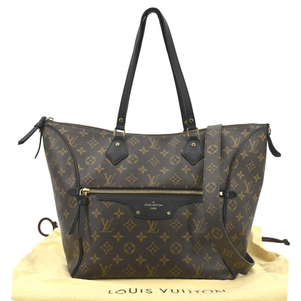 LOUIS VUITTON Tournelle MM Monogram Canvas Shoulder Bag Black