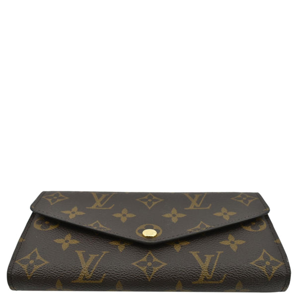 LOUIS VUITTON Sarah Monogram Canvas Wallet Brown