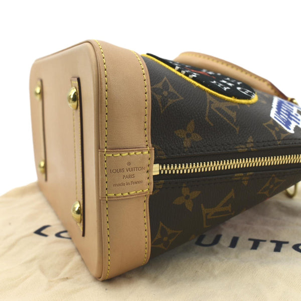 Louis Vuitton Alma PM Patches Canvas Satchel Bag - Right Side