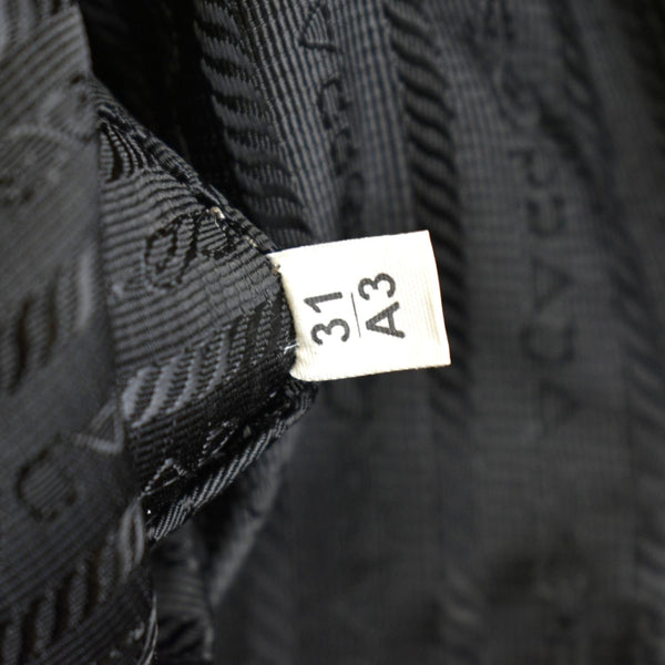 PRADA Flou Leather Shoulder Bag Grey