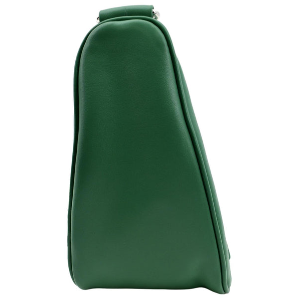 PRADA Triangle Leather Shoulder Bag Green