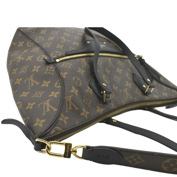 LOUIS VUITTON Tournelle MM Monogram Canvas Shoulder Bag Black