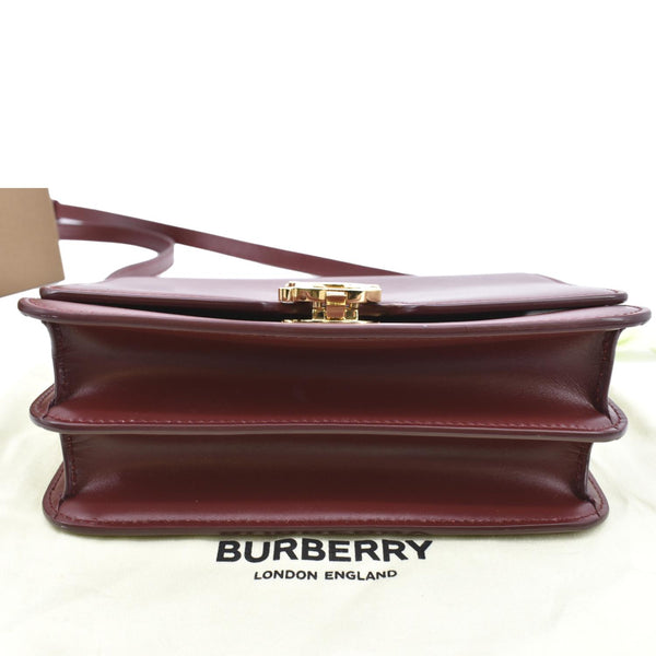 BURBERRY Tb Lola Leather Shoulder Bag Red