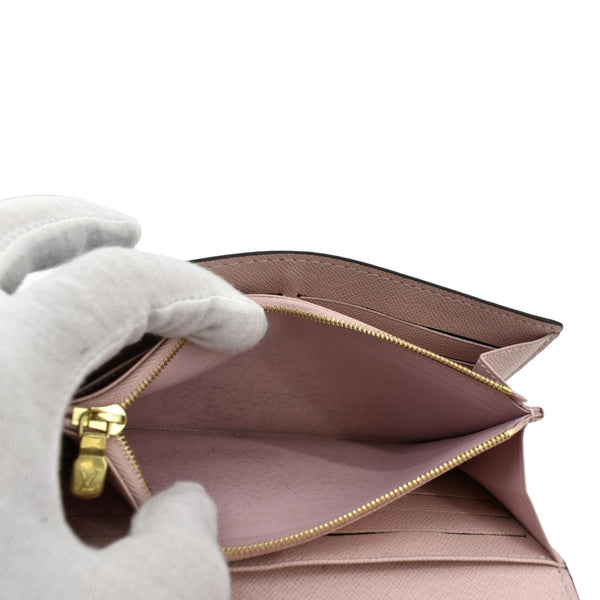 LOUIS VUITTON Sarah Monogram Canvas Wallet Brown