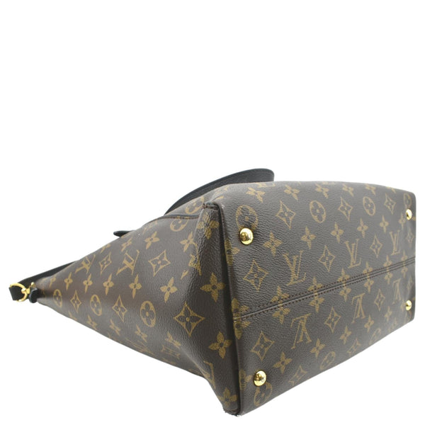 LOUIS VUITTON Tournelle MM Monogram Canvas Shoulder Bag Black