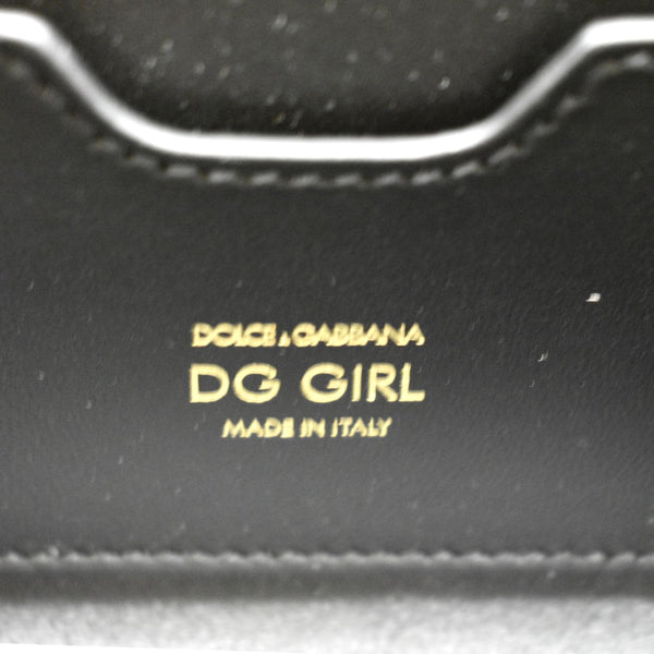 DOLCE & GABBANA DG Girl Calfskin Leather Crossbody Bag Metallic Gold