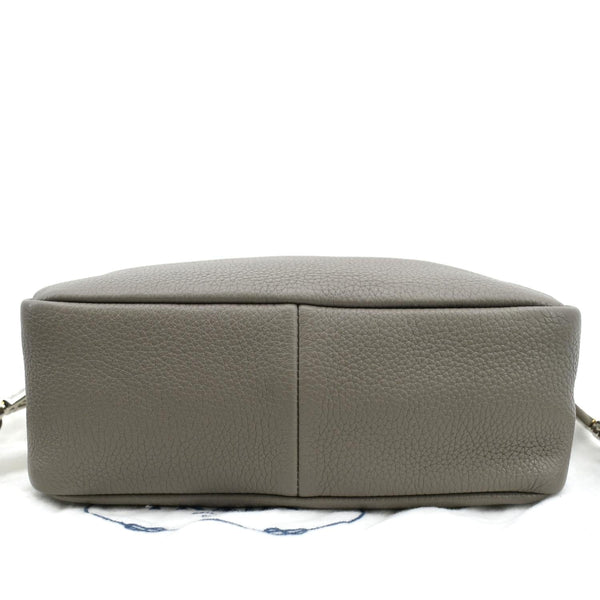 PRADA Flou Leather Shoulder Bag Grey