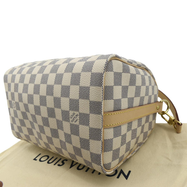 Louis Vuitton Speedy 25 Bandouliere Shoulder Bag White - Bottom Right