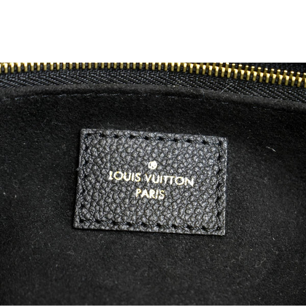 LOUIS VUITTON Saint Germain MM Monogram Empreinte Leather Shoulder Bag Black