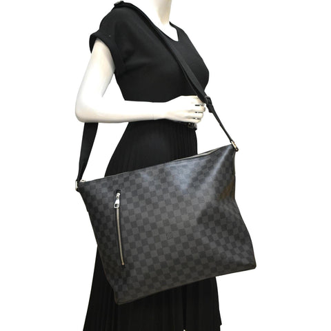 LOUIS VUITTON Mick Damier Graphite Messenger Crossbody Bag Black