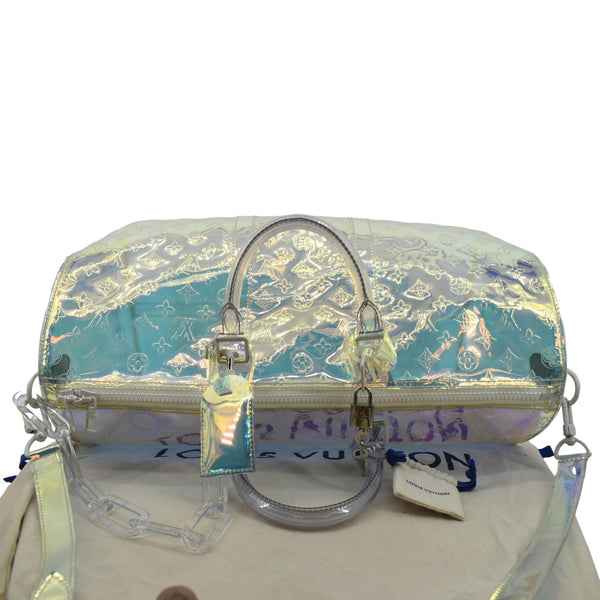 Louis Vuitton Keepall Bandouliere Embossed Travel Bag - Top