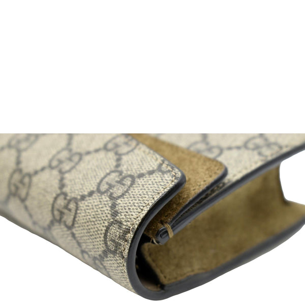 GUCCI Dionysus Super Mini GG Supreme Canvas Crossbody Bag Taupe 476432