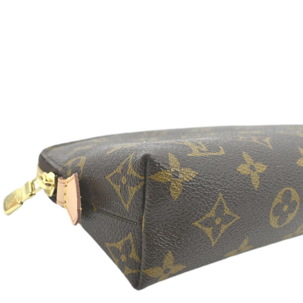 LOUIS VUITTON Monogram Canvas Cosmetic Pouch Brown