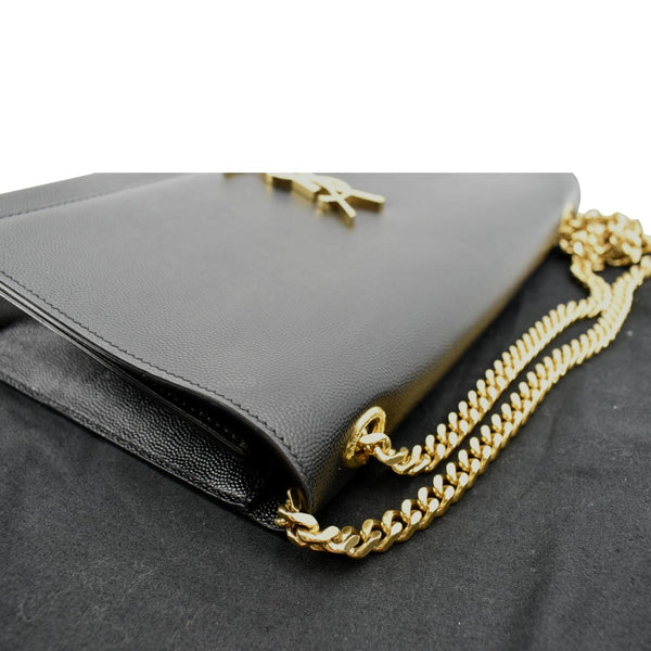 YVES SAINT LAURENT Kate Leather Shoulder Bag Black