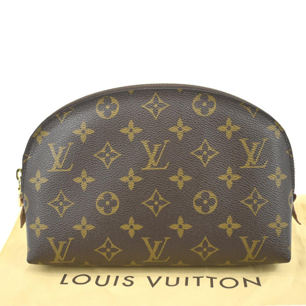 LOUIS VUITTON Monogram Canvas Cosmetic Pouch Brown