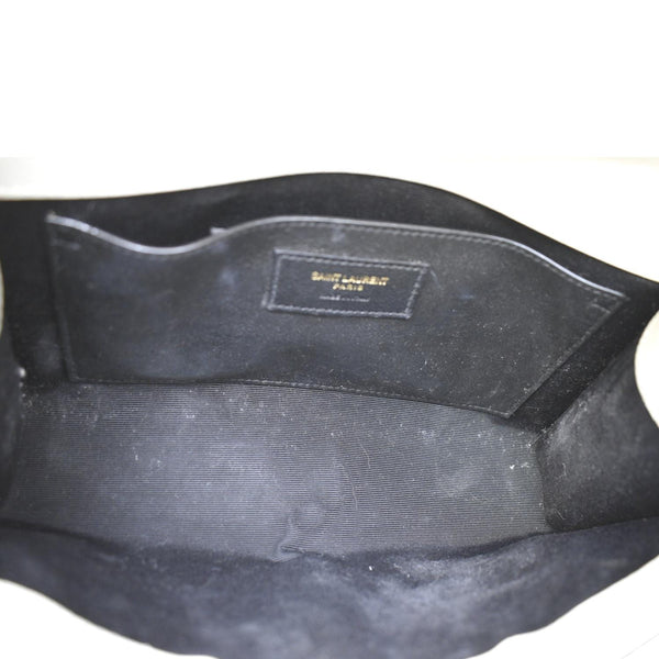 Yves Saint Laurent Kate Leather Shoulder Bag Ivory - Inside