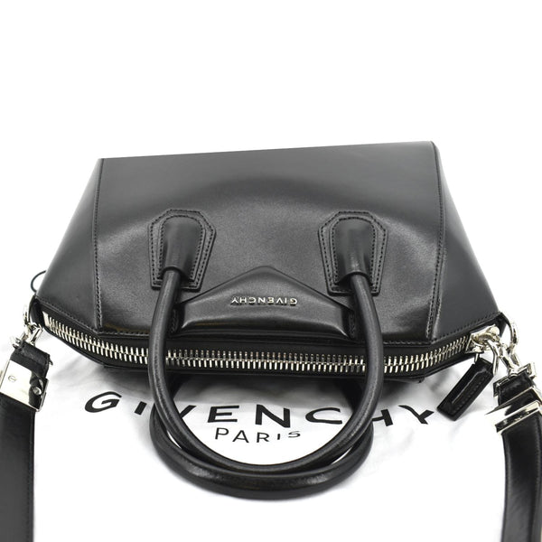 GIVENCHY Antigona Small Leather Shoulder Bag Black