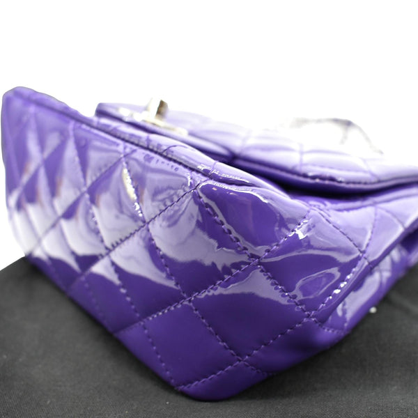 Chanel Mini Flap Patent Calfskin Leather Shoulder Bag - Bottom Right