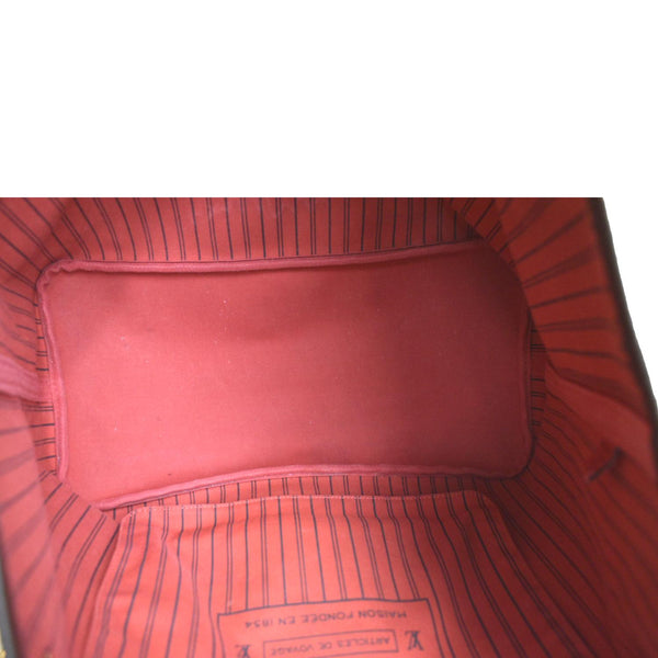 LOUIS VUITTON Neverfull GM Damier Ebene Tote Shoulder Bag Brown